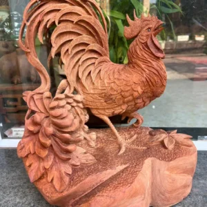 nhat-ke-huong-G6229-3 Tượng Nhất Kê Hương Ta Liền Khối 99 Hàng Đục Kỹ Sắc Nét Sẵn G6229