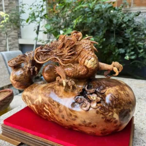 nhat-long-nha-ngoc-go-nu-ngoc-G5915-4 Tượng Nhất Long Nhả Ngọc Gỗ Nu Ngọc Am Hàng Kỹ Nét Đẹp Liền Khối G5915