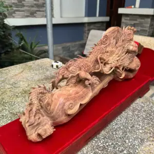 nhat-long-quan-gay-nhu-y-go-sua-bac-G5775-6 Tượng Nhất Long Quấn Gậy Như Ý Gỗ Sưa Bắc Đỏ Hàng Kỹ Nét Đẹp G5775