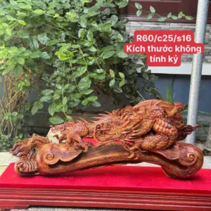 nhat-long-quan-gay-nhu-y-go-sua-bac-G5834-1 Tượng Nhất Long Quấn Gậy Như Ý Gỗ Sưa Bắc Đỏ Hàng Kỹ Nét Đẹp G5834