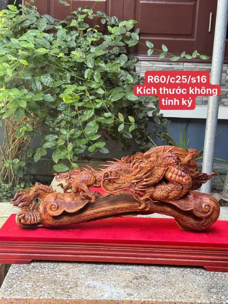 nhat-long-quan-gay-nhu-y-go-sua-bac-G5834-1 Tượng Nhất Long Quấn Gậy Như Ý Gỗ Sưa Bắc Đỏ Hàng Kỹ Nét Đẹp G5834