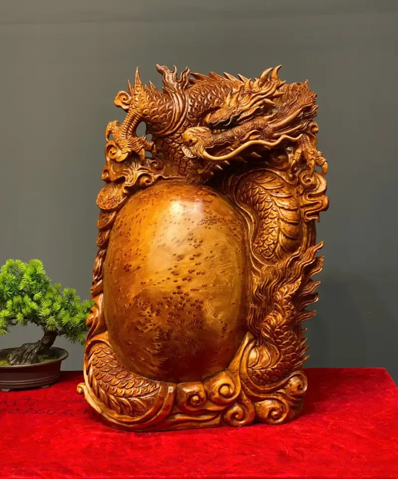 nhat-long-tran-binh-go-nu-ngoc-G5728-1 Tượng Nhất Long Trấn Bình Gỗ Nu Ngọc Am Liền Khối G5728