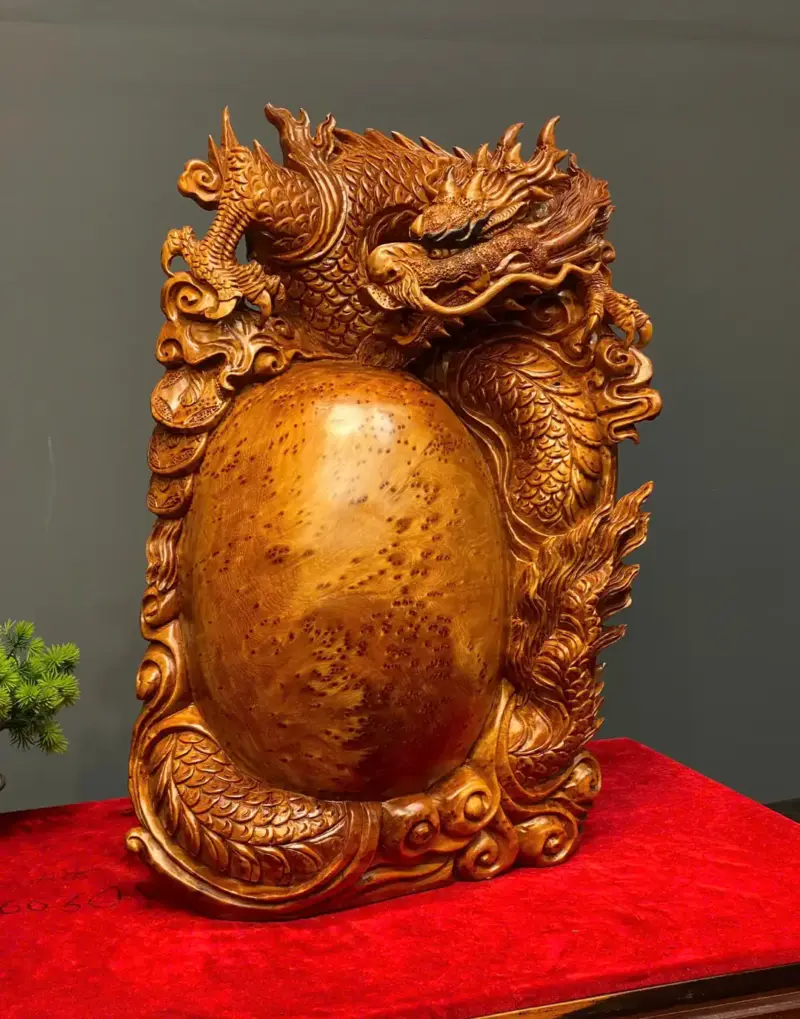 nhat-long-tran-binh-go-nu-ngoc-G5728-3 Tượng Nhất Long Trấn Bình Gỗ Nu Ngọc Am Liền Khối G5728