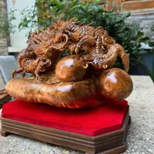 nhat-long-van-ngoc-go-nu-ngoc-G5341-5 Tượng Nhất Long Vần Ngọc Gỗ Nu Ngọc Am Hàng Kỹ Đẹp Liền Khối G5341