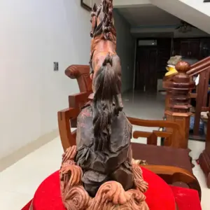 nhat-ma-phi-G5778-4 Tượng Nhất Mã Phi Thiên Gỗ Trắc Việt Đỏ Đen Liền Khối Chất Gỗ Đẹp Đục Kỹ Có Sơn G5778