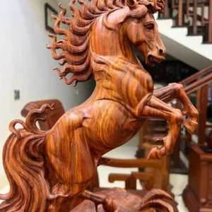 nhat-ma-phi-G6412-3 Tượng Nhất Mã Phi Thiên Hàng To Gỗ Sưa Bắc Vân Nhiều Tím Lịm Hàng Nghệ Nhân Chế Tác G6412