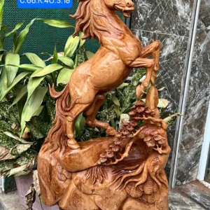 nhat-ma-phi-G6432-1 Tượng Nhất Mã Phi Thiên Gỗ Ngọc Am Thơm Nức Hàng Kỹ Nét Liền Khối G6432