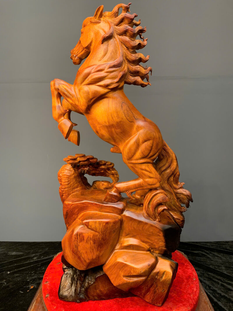 nhat-ma-phi-thien-go-huong-ta-G6196-5 Tượng Nhất Mã Phi Thiên Gỗ Hương Ta Liền Khối G6196