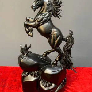 nhat-ma-phi-thien-go-mun-sung-G5960-1 Tượng Nhất Mã Phi Thiên Gỗ Mun Sừng Liền Khối G5960