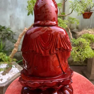 phat-ba-ngoi-G6292-2 Tượng Phật Bà Ngồi Đài Sen Gỗ Hương Ta Liền Khối G6292