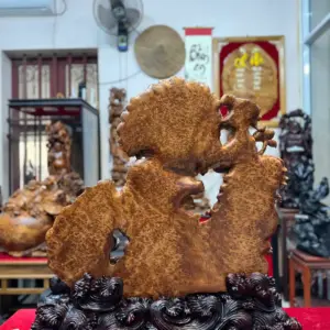 phat-ba-ung-ai-sen-go-nu-ngoc-G5473-7 Tượng Phật Bà Đứng Đài Sen Gỗ Nu Ngọc Am Kín Nu Hàng Đẹp Nghệ Nhân Chế Tác Liền Khối G5473
