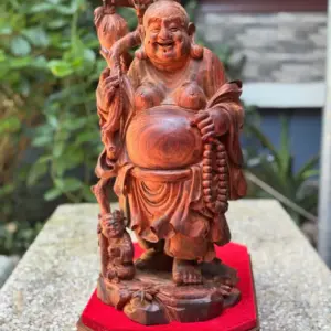phat-di-lac-go-trac-lien-G5781-1 Tượng Phật Di Lặc Gỗ Trắc Liền Khối Mới Xong Mộc Hàng Kỹ Nét Vip G5781