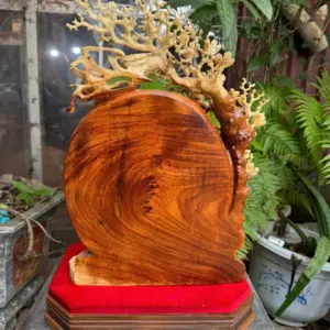 phu-the-vien-man-go-nu-huong-G5383-2 Tượng Phu Thê Viên Mãn Gỗ Nu Hương Vip Hàng Kỹ Nét Siêu Đẹp G5383