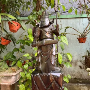 quan-cong-tran-G6230-4 Tượng Quan Công Trấn Ải Gỗ Mun Hoa Liền Khối G6230