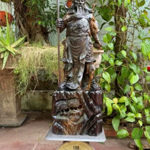 quan-cong-tran-G6230-5 Tượng Quan Công Trấn Ải Gỗ Mun Hoa Liền Khối G6230