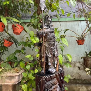 quan-cong-tran-G6230-6 Tượng Quan Công Trấn Ải Gỗ Mun Hoa Liền Khối G6230