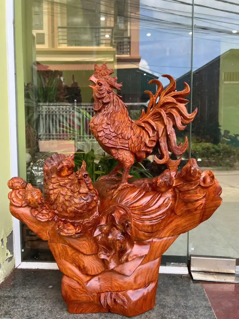 sale-gia-inh-G5783-3 Tượng Gia Đình Gà Hương Ta To Đẹp G5783