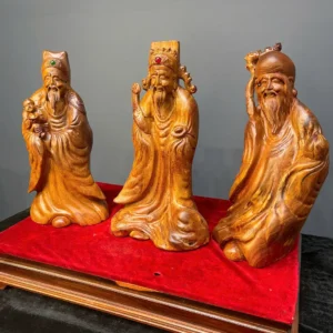 tam-a-go-G6415-2 Tượng Tam Đa Gỗ Hương Ta Liền Khối G6415