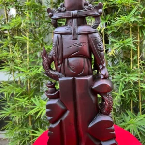 than-tai-go-chiu-liulk-G5966-2 Tượng Thần Tài Gỗ Chiu Liu Liền Khối G5966