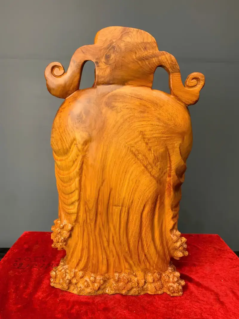 than-tai-go-huong-ta-G5787-4 Tượng Thần Tài Gỗ Hương Ta Liền Khối G5787