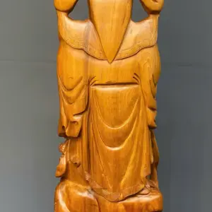 than-tai-go-ngoc-am-G5487-6 Tượng Thần Tài Gỗ Ngọc Am Liền Khối G5487