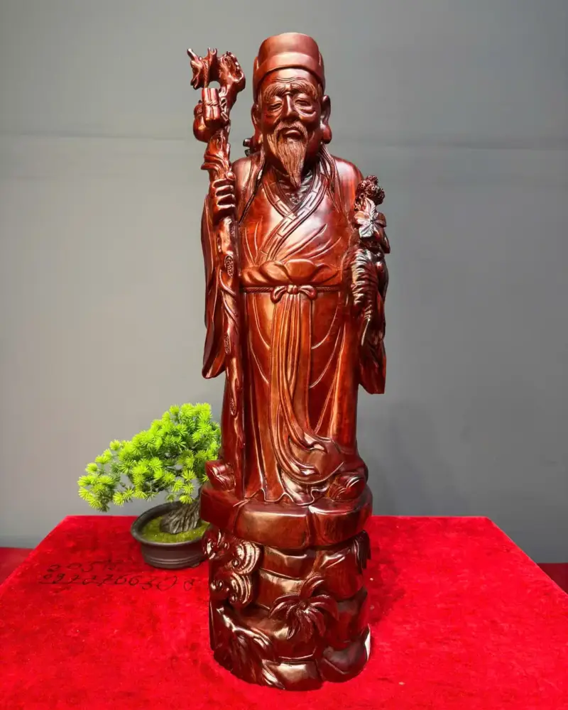 than-y-hoa-a-go-tu-an-G5445-1 Tượng Thần Y Hoa Đà Gỗ Tử Đàn Liền Khối G5445