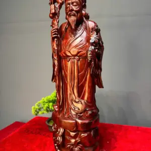 than-y-hoa-a-go-tu-an-G5445-2 Tượng Thần Y Hoa Đà Gỗ Tử Đàn Liền Khối G5445