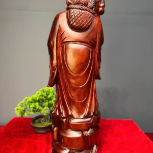 than-y-hoa-a-go-tu-an-G5445-4 Tượng Thần Y Hoa Đà Gỗ Tử Đàn Liền Khối G5445