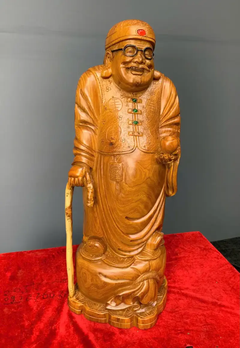 thuong-gia-tai-loc-go-huong-ta-G5786-4 Tượng Thương Gia Tài Lộc Gỗ Hương Ta Liền Khối G5786
