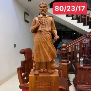 tran-quoc-tuan-G5538-1 Tượng Trần Quốc Tuấn Ngọc Am Liền Khối G5538