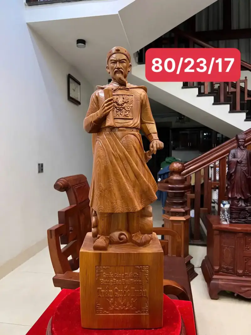 tran-quoc-tuan-G5538-1 Tượng Trần Quốc Tuấn Ngọc Am Liền Khối G5538