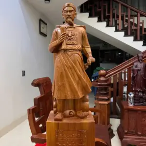 tran-quoc-tuan-G5538-2 Tượng Trần Quốc Tuấn Ngọc Am Liền Khối G5538