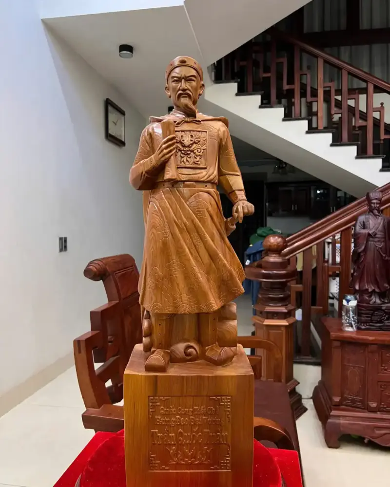 tran-quoc-tuan-G5538-2 Tượng Trần Quốc Tuấn Ngọc Am Liền Khối G5538