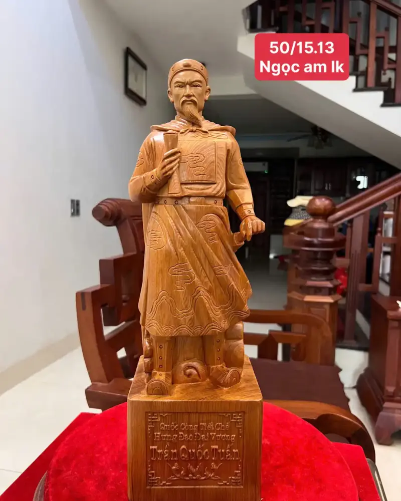 tran-quoc-tuan-G5569-1 Tượng Trần Quốc Tuấn Ngọc Am Liền Khối G5569