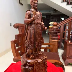 tran-quoc-tuan-G5570-4 Tượng Trần Quốc Tuấn Gỗ Sưa Liền Khối G5570