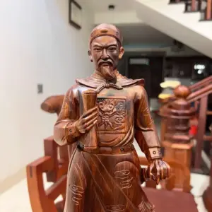 tran-quoc-tuan-G5570-5 Tượng Trần Quốc Tuấn Gỗ Sưa Liền Khối G5570