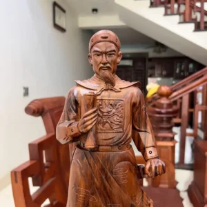 tran-quoc-tuan-G5919-3 Tượng Trần Quốc Tuấn Gỗ Sưa Vân Đẹp G5919