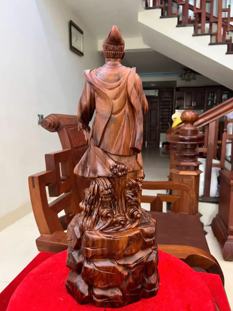 tran-quoc-tuan-G5919-6 Tượng Trần Quốc Tuấn Gỗ Sưa Vân Đẹp G5919