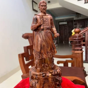 tran-quoc-tuan-G5919-7 Tượng Trần Quốc Tuấn Gỗ Sưa Vân Đẹp G5919