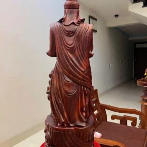 tran-quoc-tuan-G5920-7 Tượng Trần Quốc Tuấn Gỗ Tử Đàn Liền Khối G5920