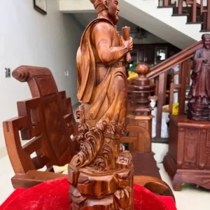 tran-quoc-tuan-G5968-4 Tượng Trần Quốc Tuấn Gỗ Sưa Bắc Liền Khối G5968