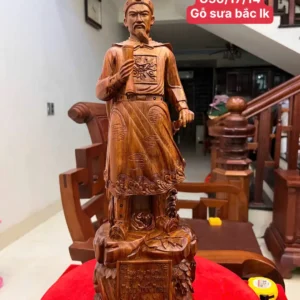 tran-quoc-tuan-G5969-1 Tượng Trần Quốc Tuấn Gỗ Sưa Bắc Liền Khối G5969