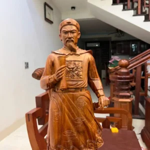tran-quoc-tuan-G5969-6 Tượng Trần Quốc Tuấn Gỗ Sưa Bắc Liền Khối G5969