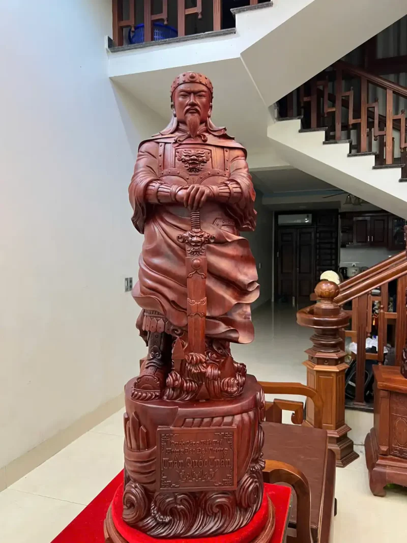 tran-quoc-tuan-G6037-2 Tượng Trần Quốc Tuấn Chống Kiếm Hàng To Nặng Liền Khối G6037