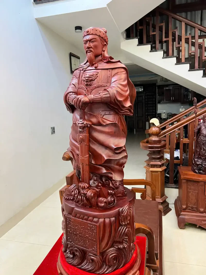 tran-quoc-tuan-G6037-4 Tượng Trần Quốc Tuấn Chống Kiếm Hàng To Nặng Liền Khối G6037