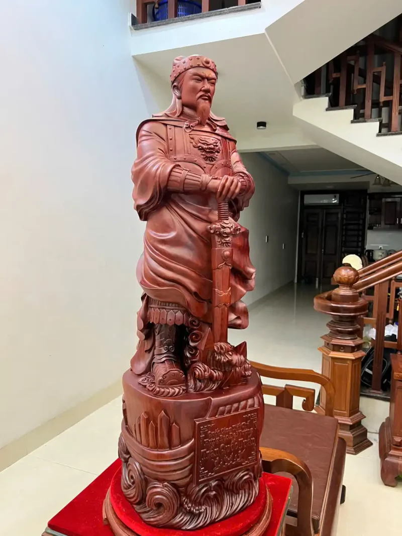 tran-quoc-tuan-G6037-5 Tượng Trần Quốc Tuấn Chống Kiếm Hàng To Nặng Liền Khối G6037