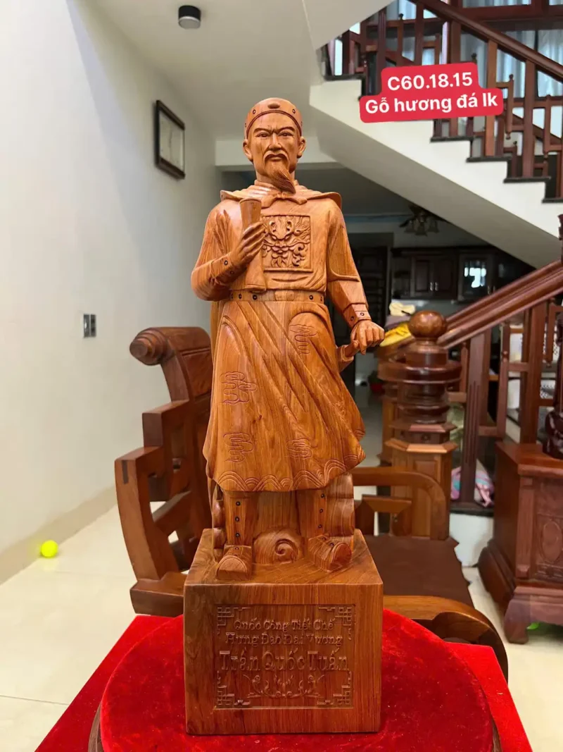 tran-quoc-tuan-G6039-1 Tượng Trần Quốc Tuấn Hương Đá Liền Khối G6039
