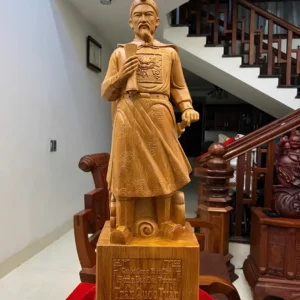 tran-quoc-tuan-G6386-2 Tượng Trần Quốc Tuấn Gỗ Ngọc Am Liền Đẹp G6386