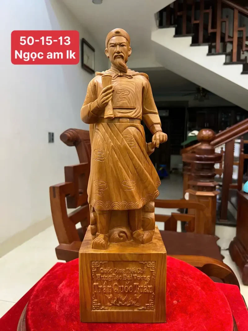 tran-quoc-tuan-G6446-1 Tượng Trần Quốc Tuấn Ngọc Am Liền Khối G6446