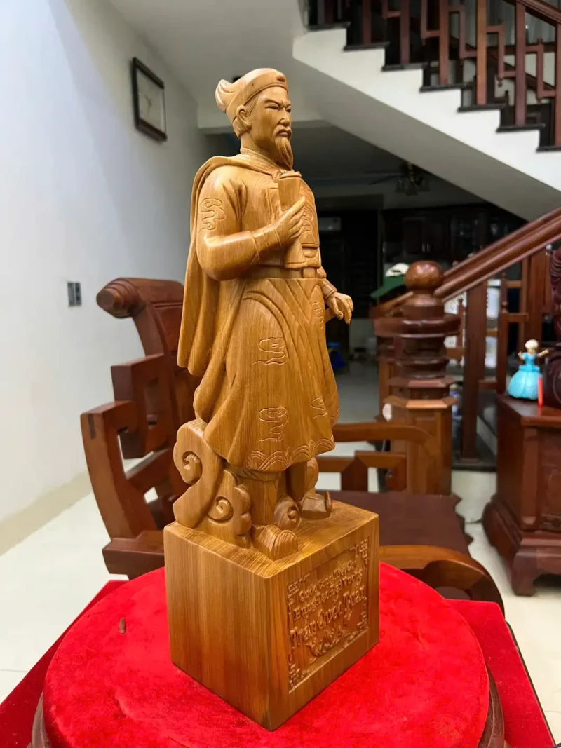 tran-quoc-tuan-G6446-4 Tượng Trần Quốc Tuấn Ngọc Am Liền Khối G6446
